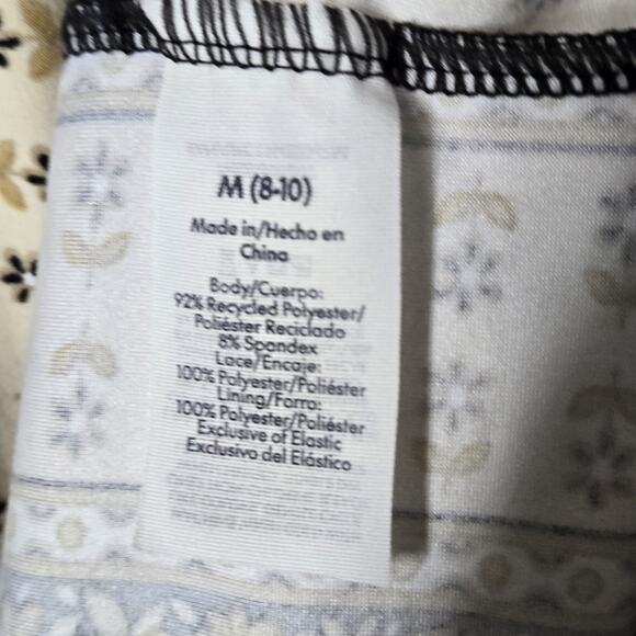 No Boundaries Maxi Dress sz M Black Tan Strappy Tiered Crochet Lace Boho - Picture 12 of 16